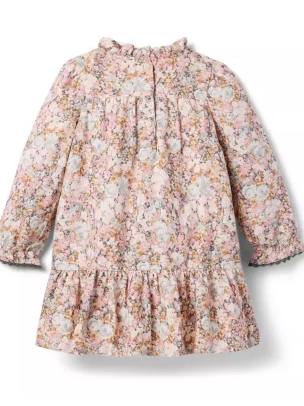 Janie and Jack Floral Twill Dropwaist